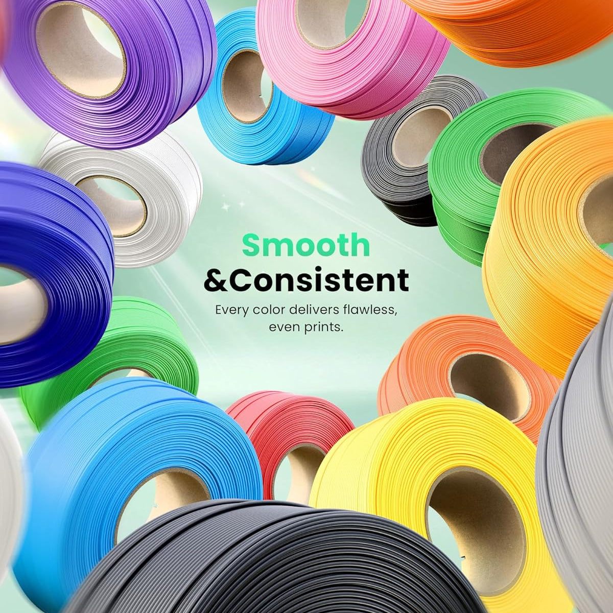 Filamento Pla Lite Bambu Lab Refil Sem Carretel Azul 1 Kg